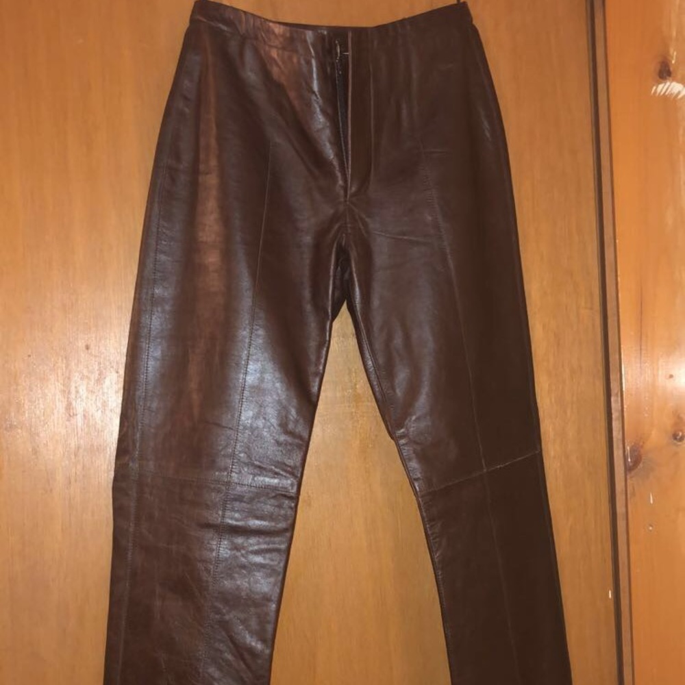 Hugo Buscati Leather Pants
